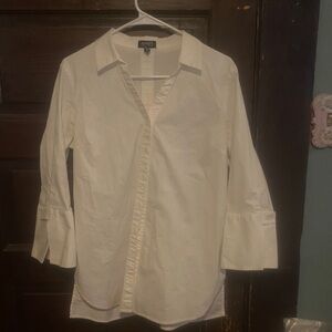 Jones New York women's Cream Button Down Shirt